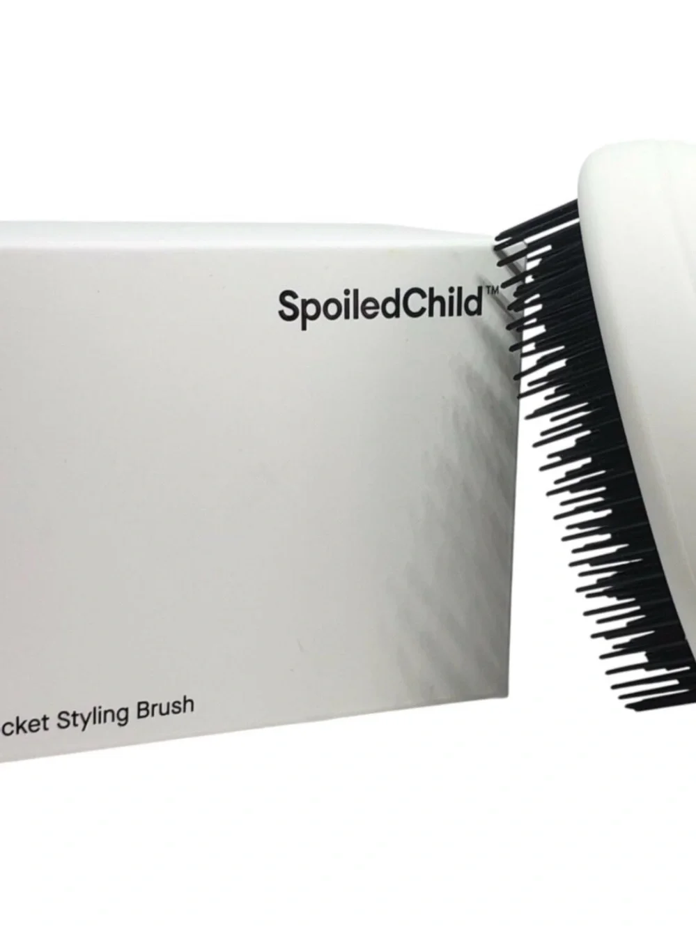 SpoiledChild Pocket Styling Brush - White and Black